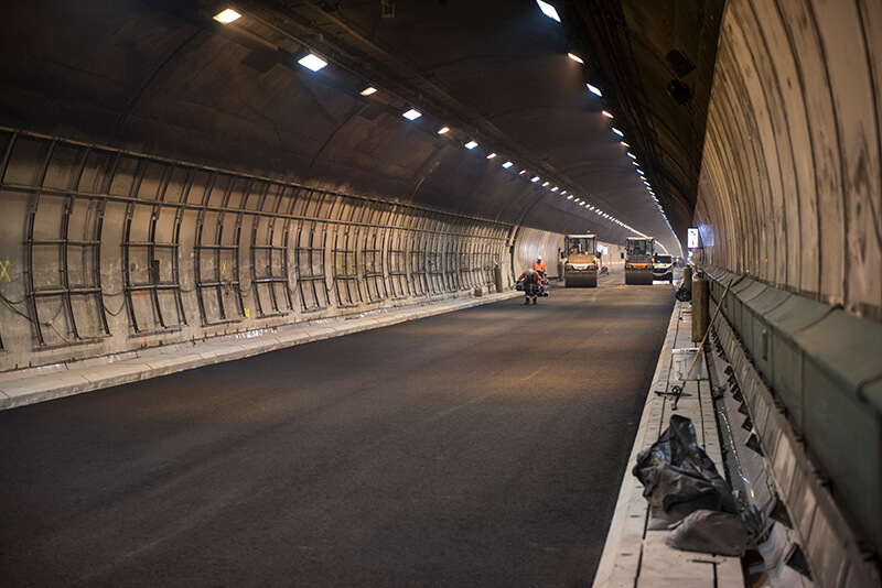 Nouvelle dalle de roulement au Tunnel du Mont Blanc