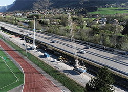 Captage de Cayenne à Sallanches pendant travaux ©ATMB