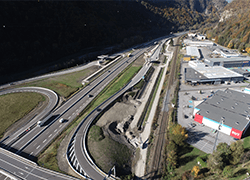 Cluses Captage de Jumel après travaux vue du ciel